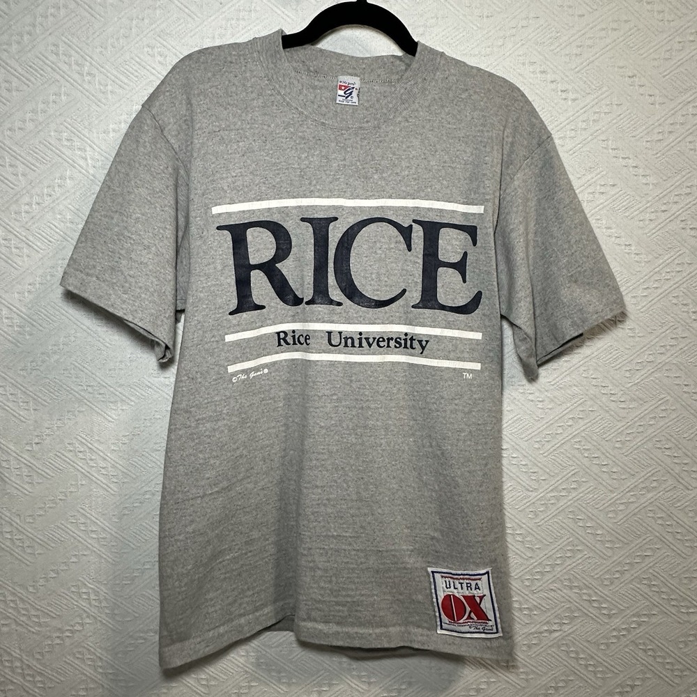 Vintage‎ The Game Ultra Ox Men's Small Gray T Shirt University Of Rice Owls